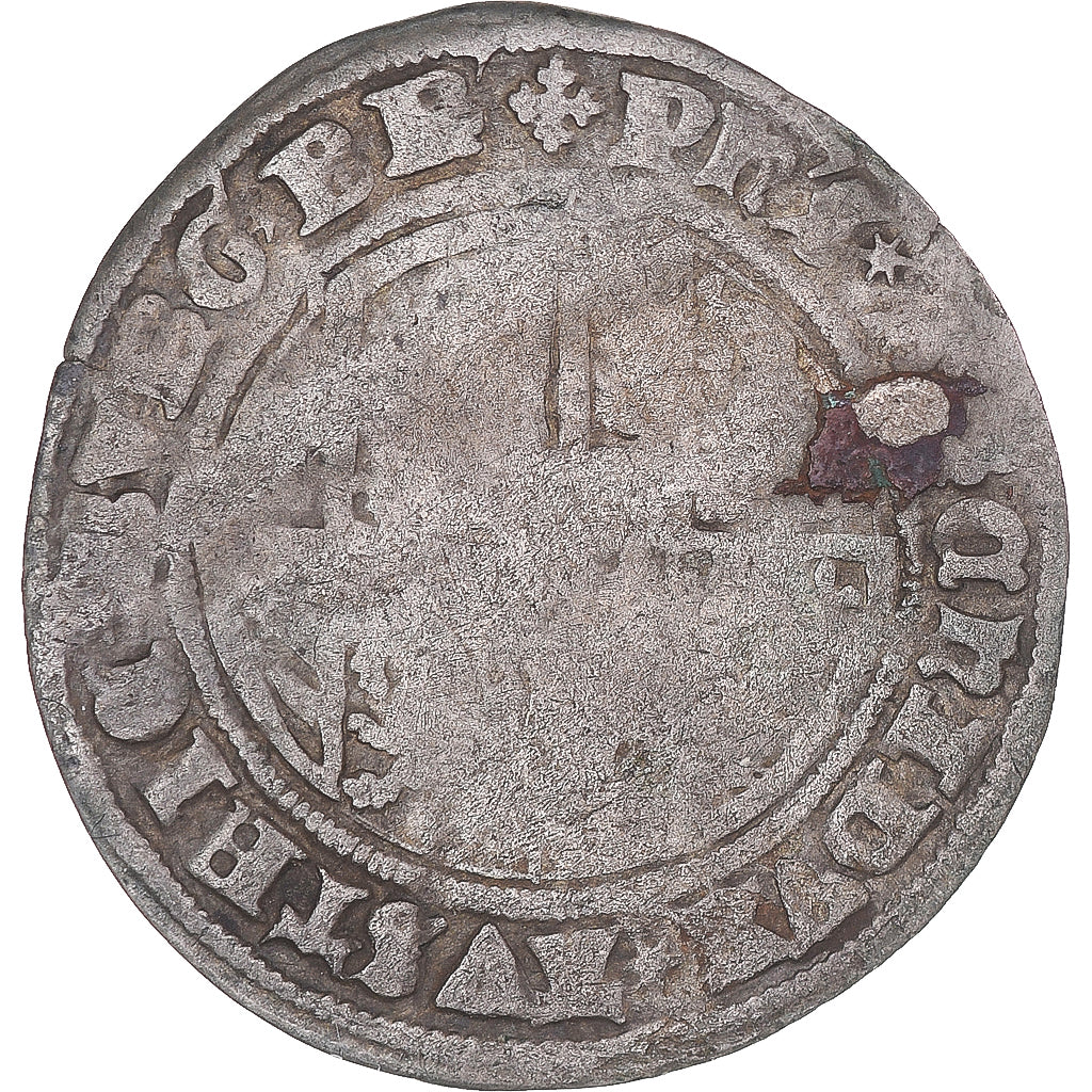 Moneta, Belgia, Philippe le Beau, Gros, 1493-1496, Antwerp, VF(20-25), Bilon