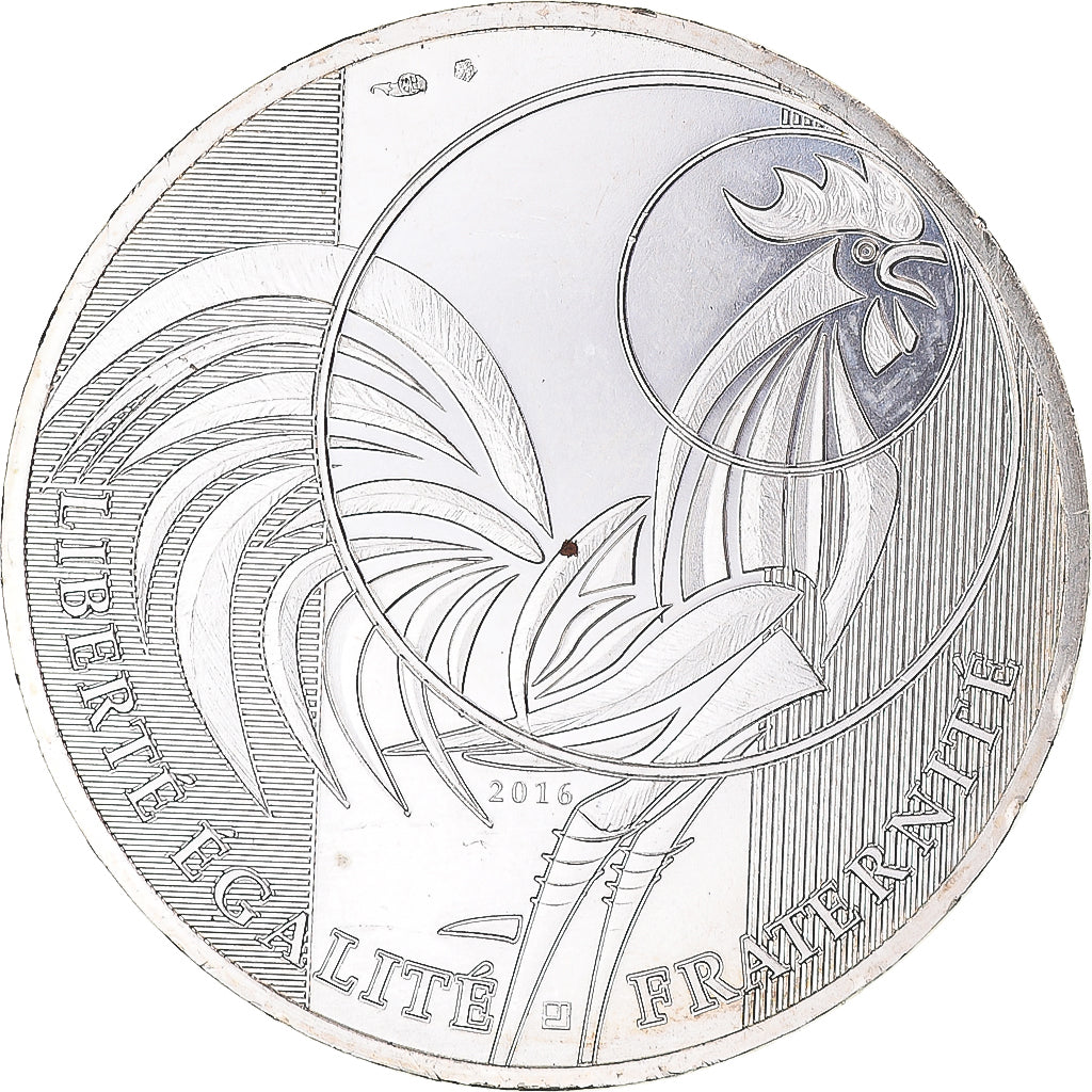 France, 10 Euro, Coq, 2016, Paris, MS(63), Silver