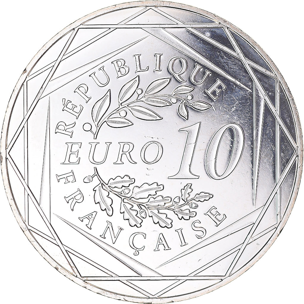France, 10 Euro, Coq, 2016, Paris, MS(63), Silver