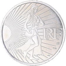 France, Semeuse, 10 Euro, 2009, Paris, MS(64), Silver