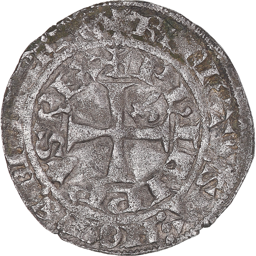 Moeda, França, Philippe VI, Gros à la fleur de lis, 1342-1350, VF(30-35)