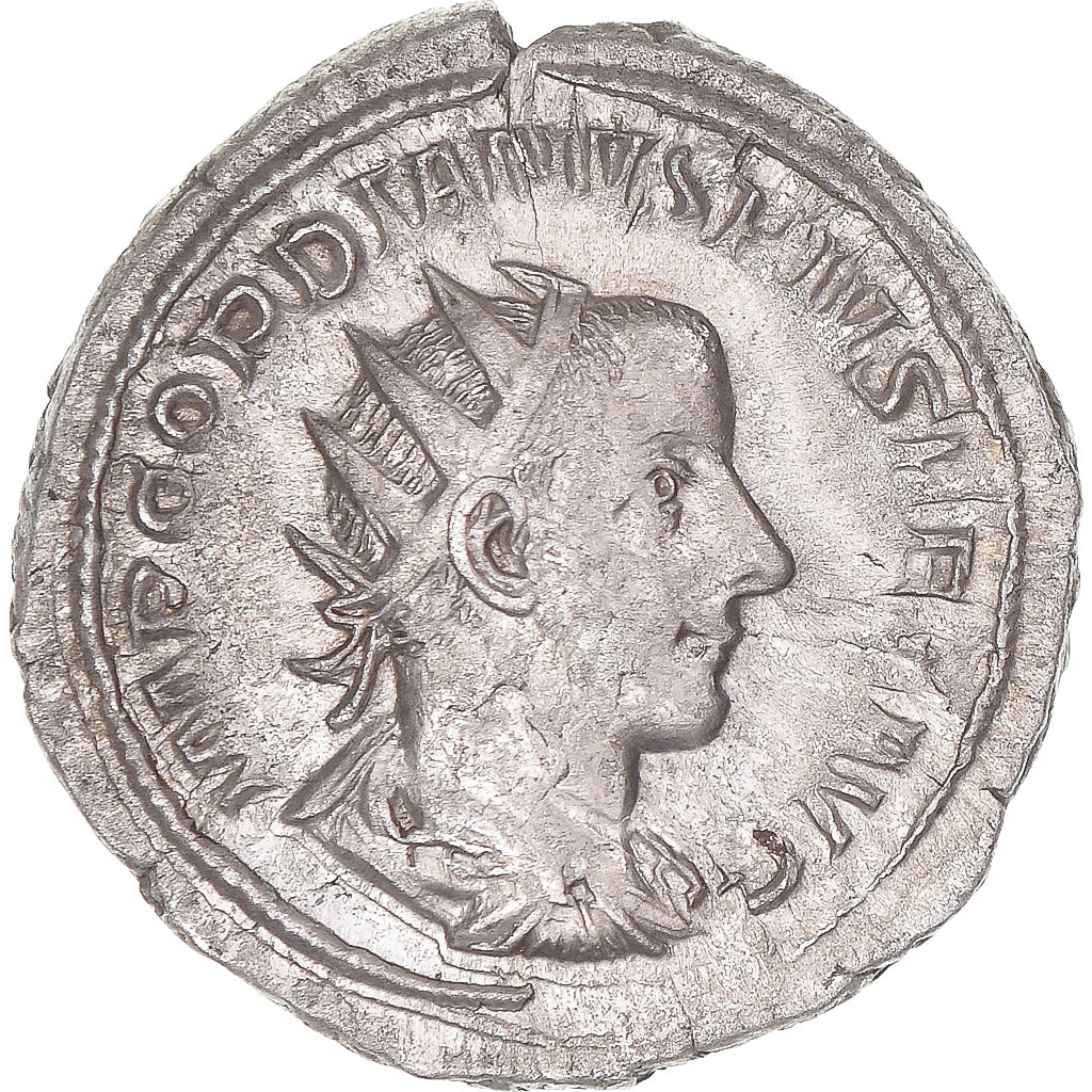 Moneda, Gordian III, Antoninianus, 241-243, Rome, MBC+, Vellón, RIC:89