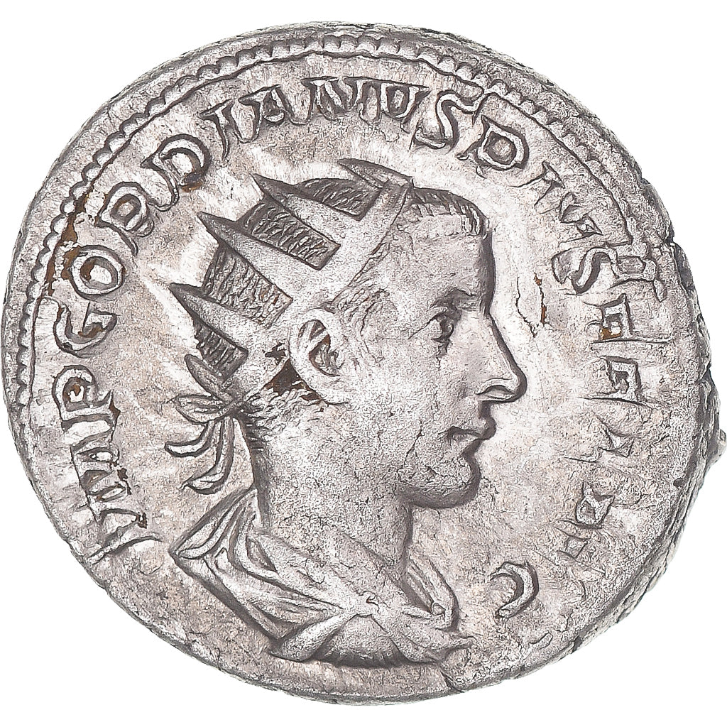 Coin, Gordian III, Antoninianus, 241-243, Rome, AU(50-53), Billon, RIC:88