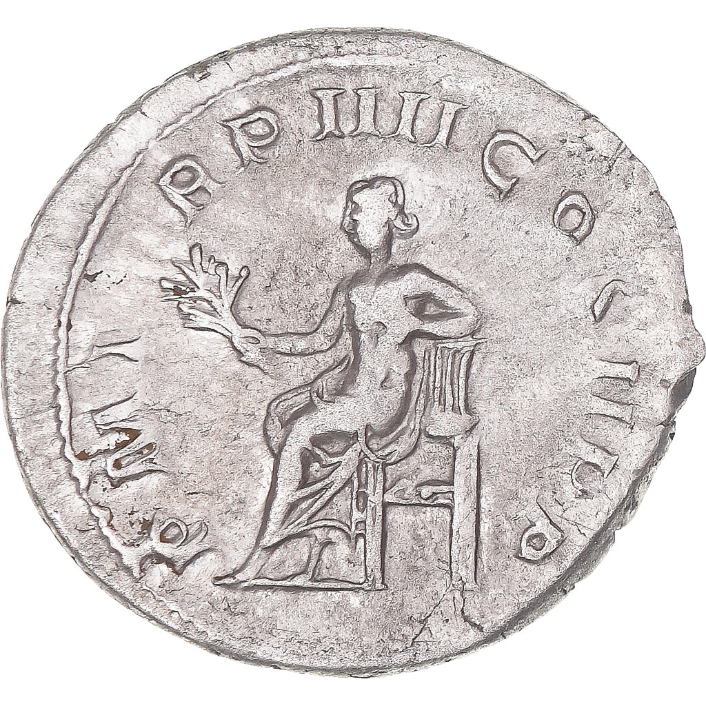 Coin, Gordian III, Antoninianus, 241-243, Rome, AU(50-53), Billon, RIC:88
