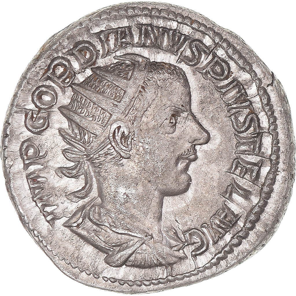 Moneda, Gordian III, Antoninianus, 241-243, Rome, MBC+, Vellón, RIC:92