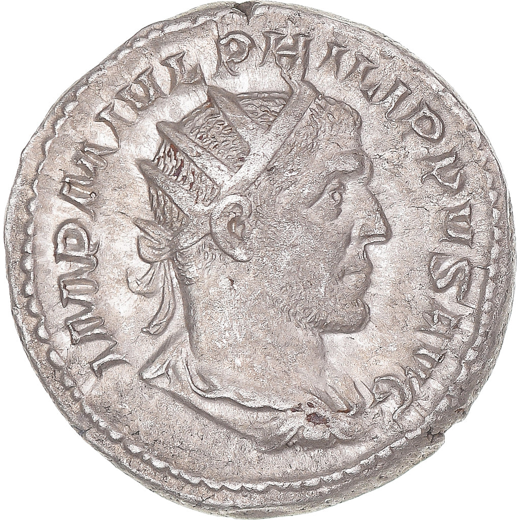 Moneda, Philip I, Antoninianus, 245, Rome, MBC, Vellón, RIC:2b