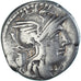 Moneda, Marcia, Denarius, 134 BC, Rome, BC+, Plata, Crawford:245/1