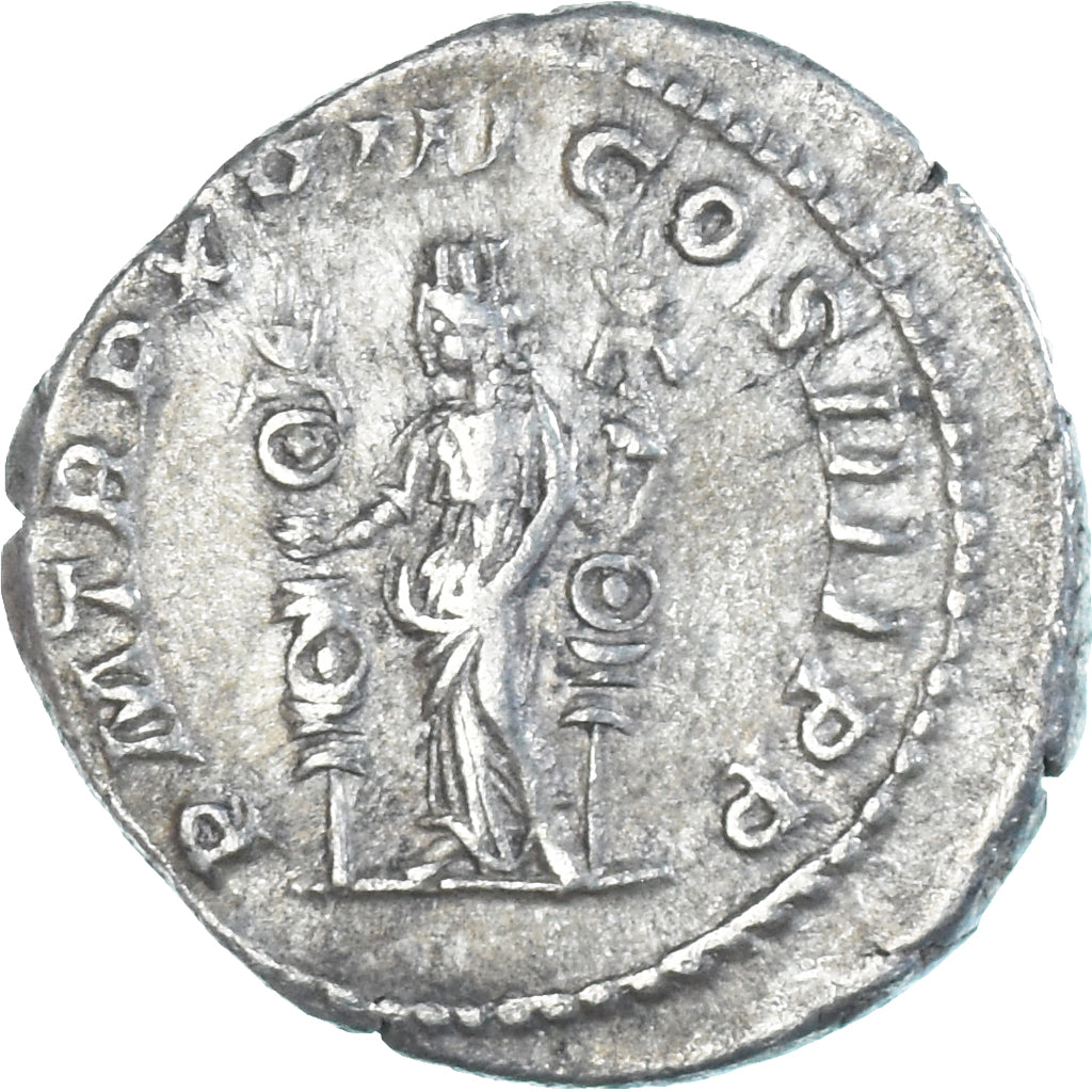 Moneta, Caracalla, Denarius, 215, Rome, EF(40-45), Srebro, RIC:266