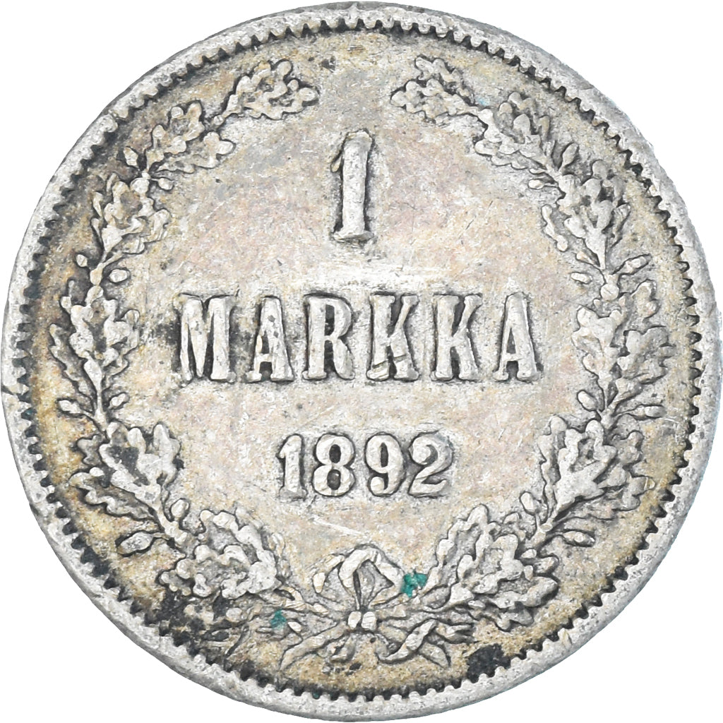 Coin, Finland, Alexander III, Markka, 1892, Helsinki, EF(40-45), Silver, KM:3.2