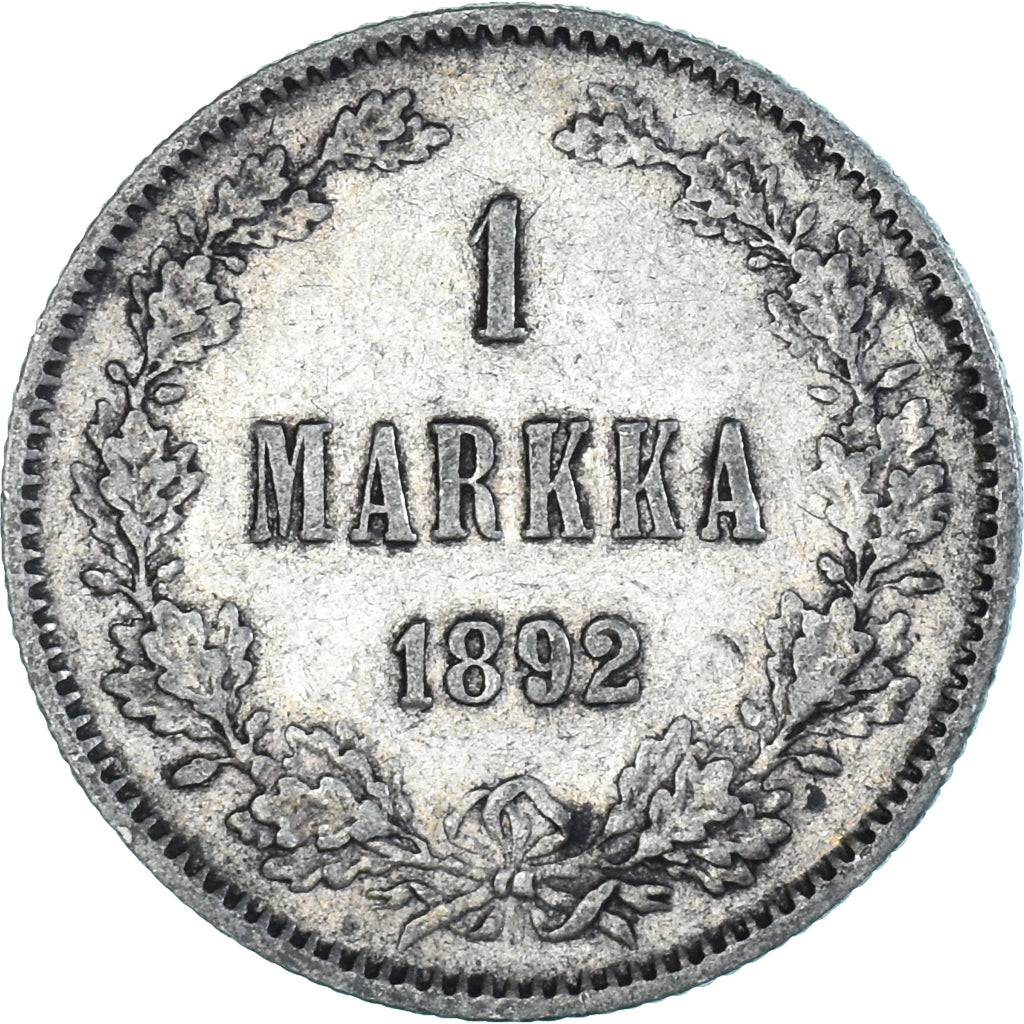 Coin, Finland, Alexander III, Markka, 1892, Helsinki, EF(40-45), Silver, KM:3.2