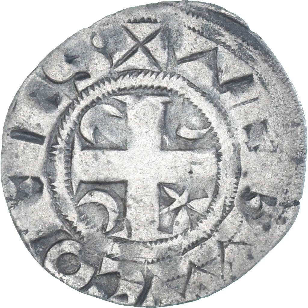 Monnaie, France, Champagne, Thibaut IV, Denier, Provins, TTB, Argent