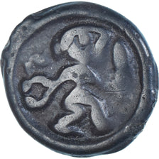 Moneta, Remi, Potin au guerrier courant, 90-50 BC, MB+, Potin, Latour:8124