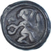 Moneta, Remi, Potin au guerrier courant, 90-50 BC, MB+, Potin, Latour:8124