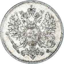 Coin, Finland, Nicholas II, 25 Penniä, 1915, Helsinki, AU(50-53), Silver