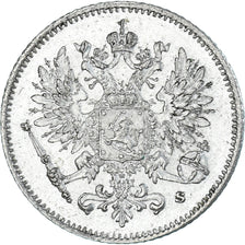 Moneta, Finlandia, Nicholas II, 25 Penniä, 1915, Helsinki, BB+, Argento, KM:6.2
