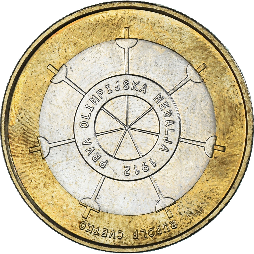 Slovénie, 3 Euro, 2012, Première médaille d'or olympique, SUP+