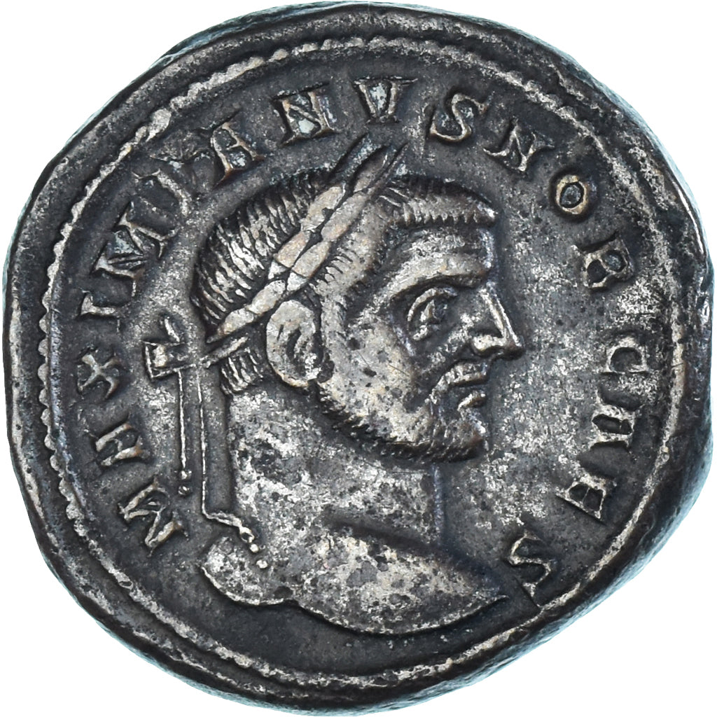Coin, Galerius, Follis, 296-297, Ticinum, EF(40-45), Bronze, RIC:32b