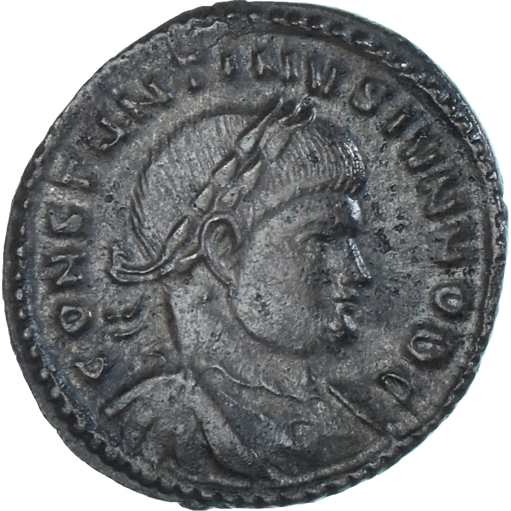Moeda, Constantine II, Follis, 324-325, Trier, EF(40-45), Bronze, RIC:454