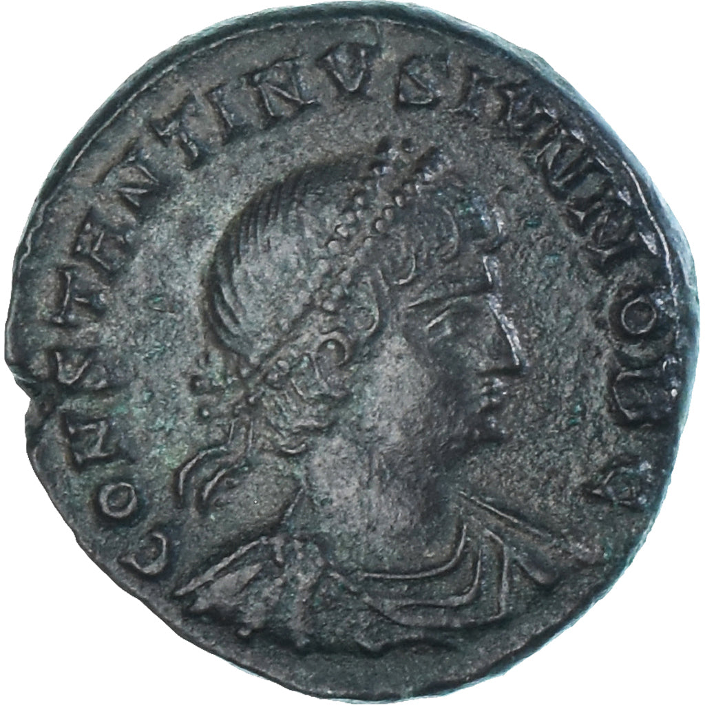 Moeda, Constantine II, Follis, 331-334, Kyzikos, AU(50-53), Bronze, RIC:80