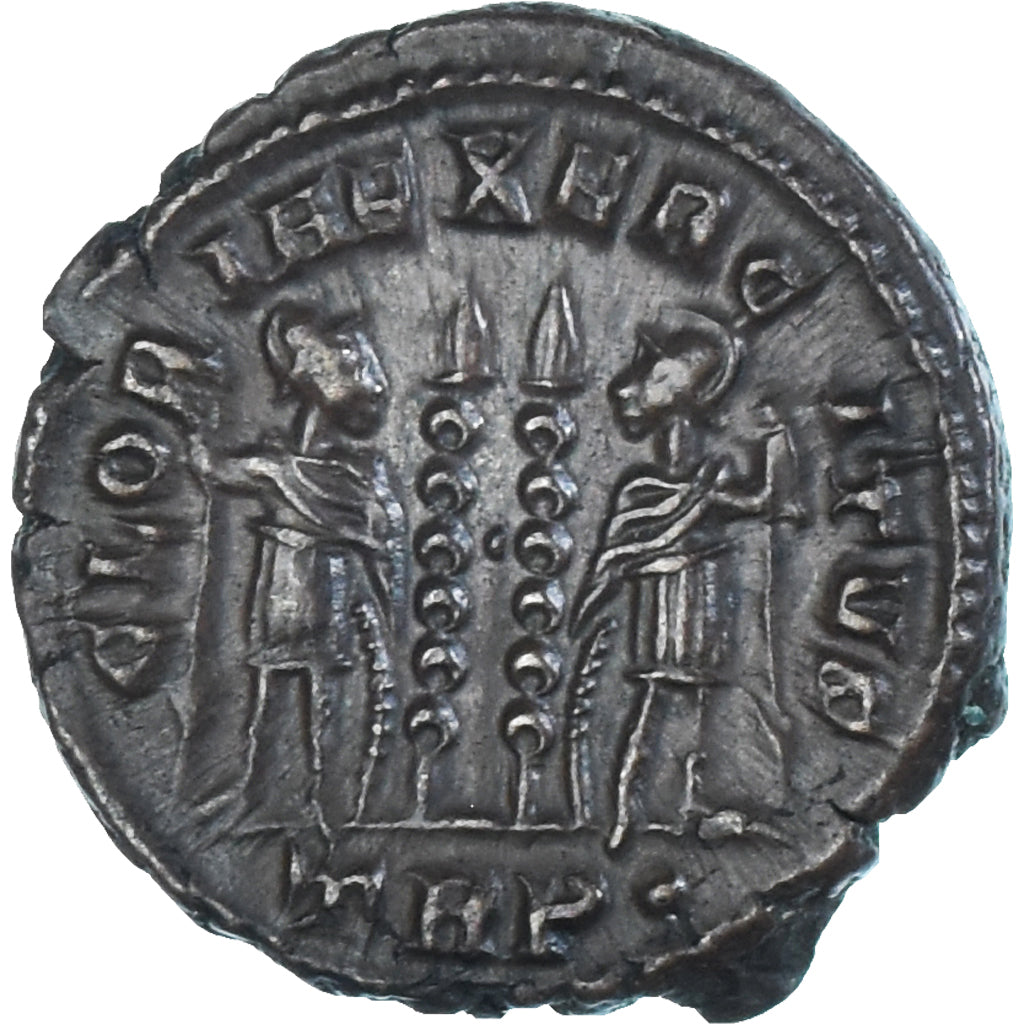 Moeda, Constantine II, Follis, 330-331, Trier, MS(60-62), Bronze, RIC:527