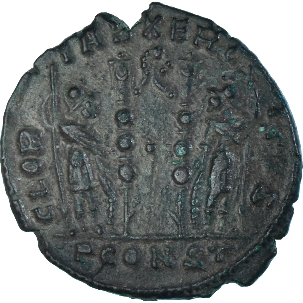 Moeda, Constantine II, Follis, 333, Arles, AU(50-53), Bronze, RIC:371