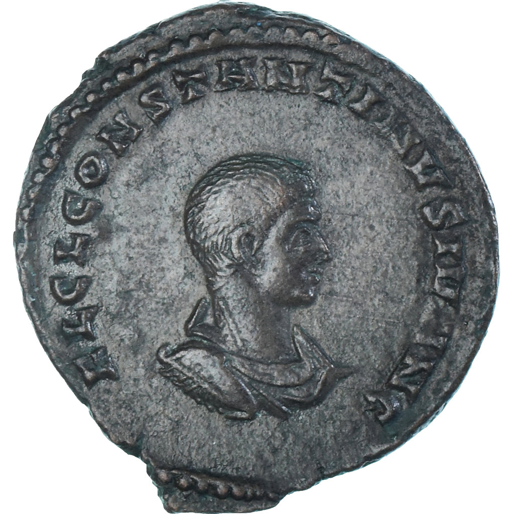 Moneta, Constantine II, Follis, 317, Trier, BB+, Bronzo, RIC:144