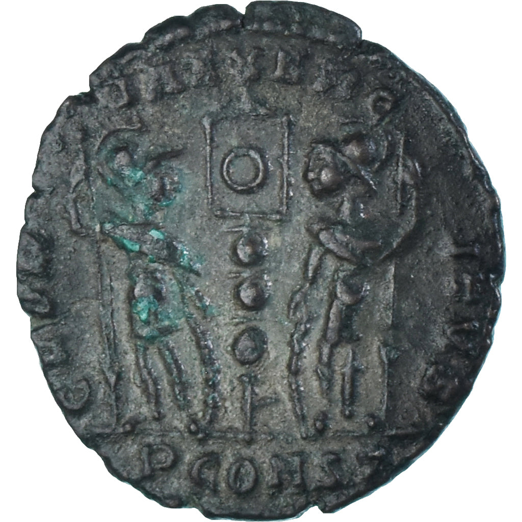 Moeda, Constantine II, Follis, 337, Arles, Rara, EF(40-45), Bronze, RIC:412