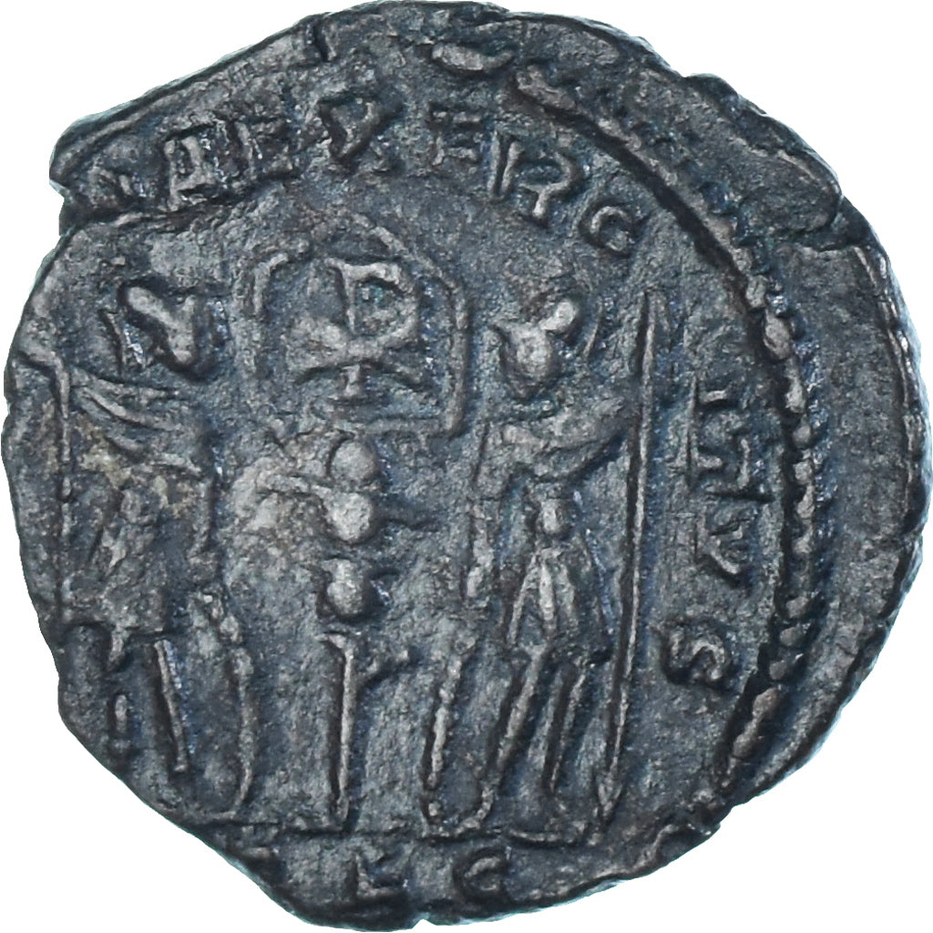 Coin, Constantine II, Follis, 337-340, Lugdunum, Rare, EF(40-45), Bronze, RIC:6.