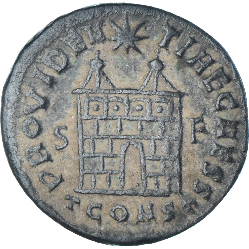 Munten, Constantijn II, Follis, 328-329, Arles, FR+, Bronzen, RIC:319