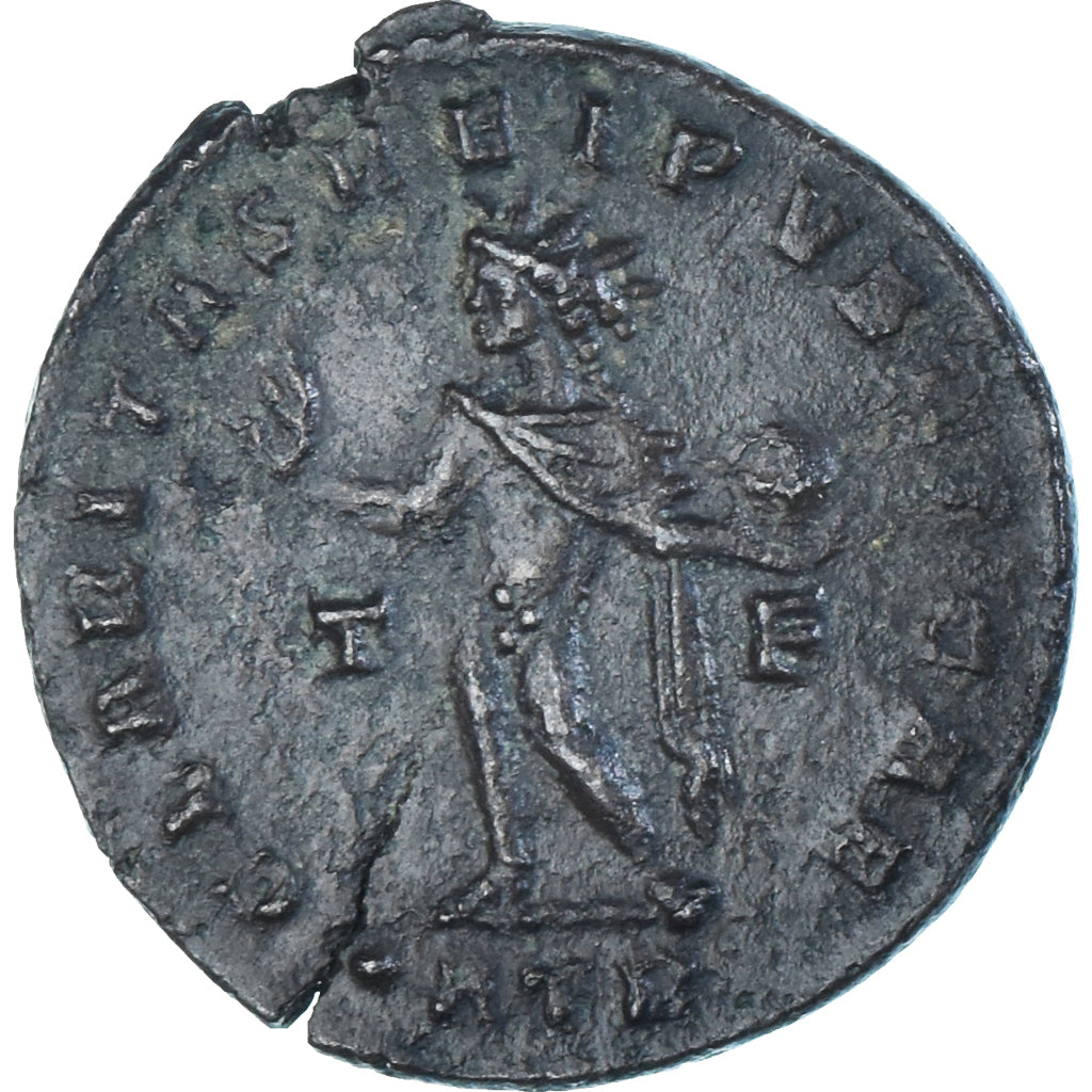 Moeda, Constantine II, Follis, 317, Trier, AU(50-53), Bronze, RIC:153