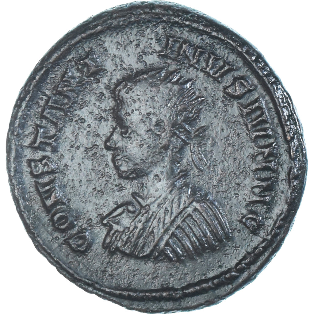 Moeda, Constantine II, Follis, 320-321, London, EF(40-45), Bronze, RIC:198