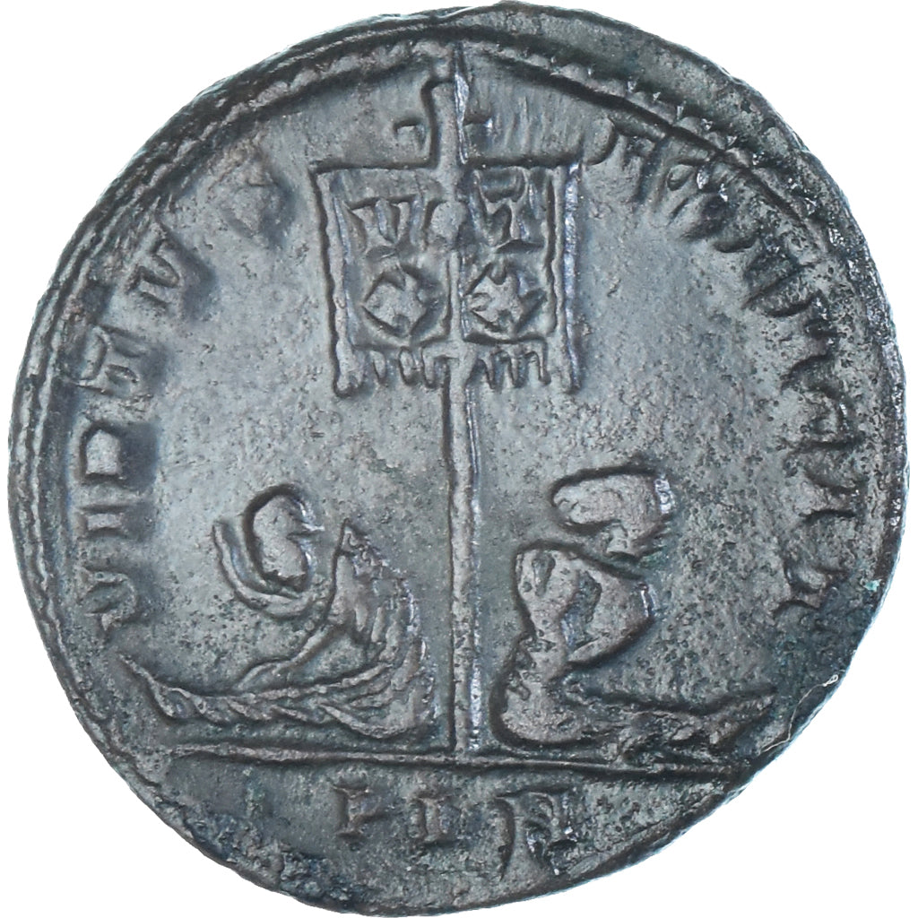 Moeda, Constantine II, Follis, 320-321, London, EF(40-45), Bronze, RIC:198