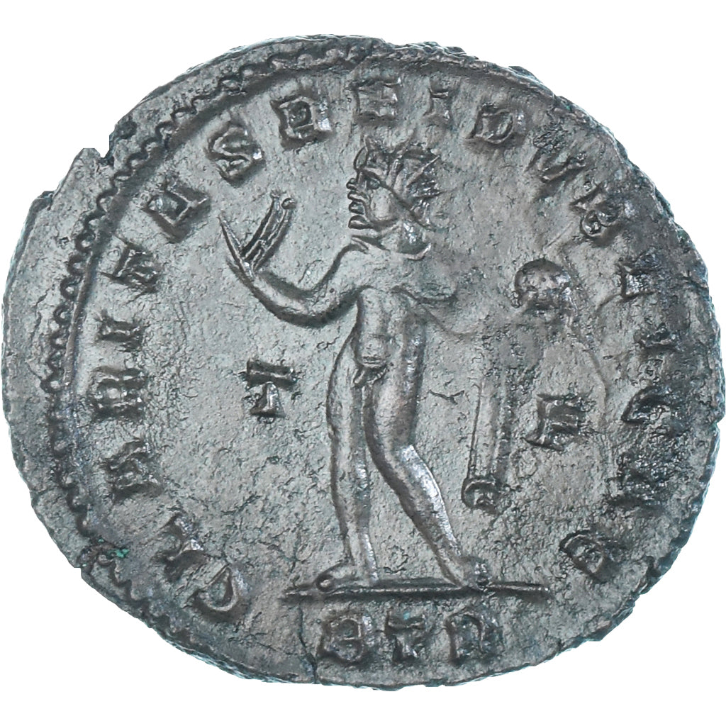 Moeda, Constantine II, Follis, 317, Trier, MS(60-62), Bronze, RIC:153