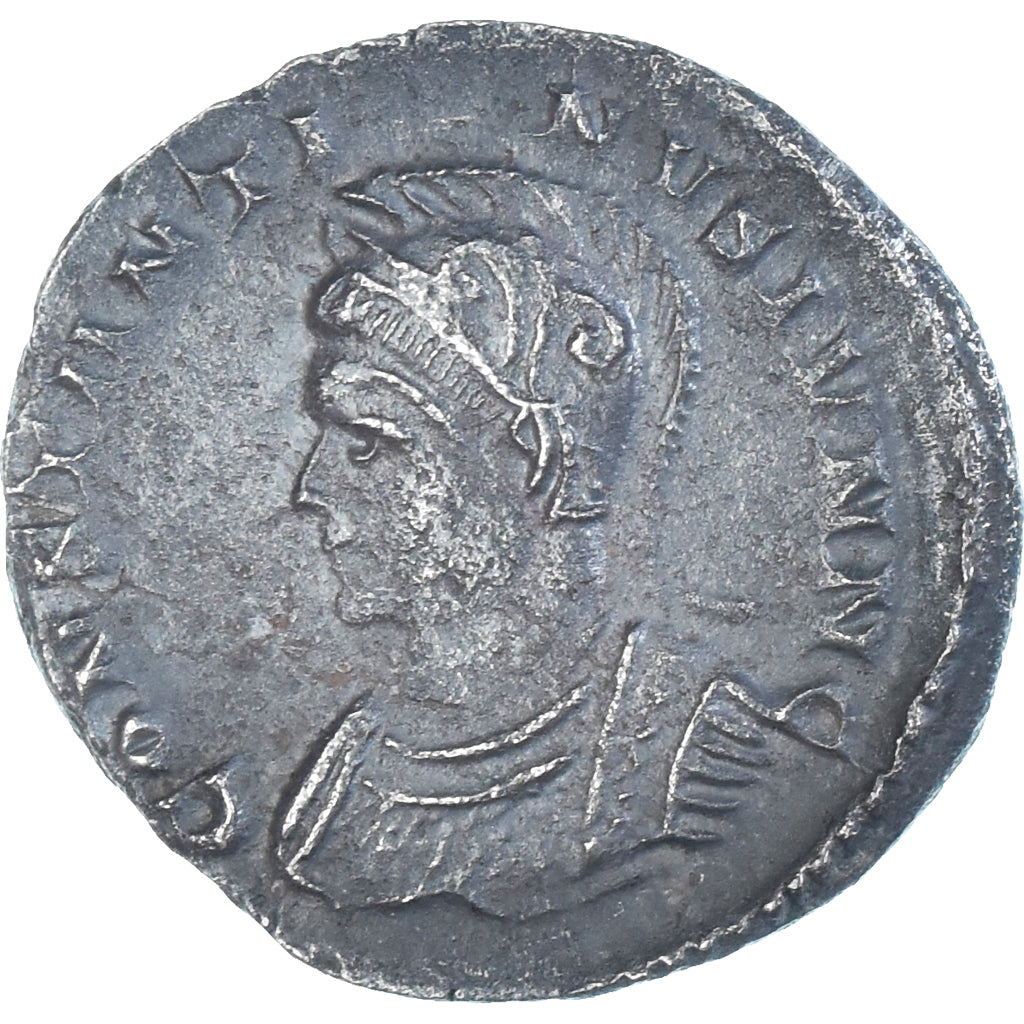 Moeda, Constantine II, Follis, 323-324, London, AU(50-53), Bronze, RIC:287