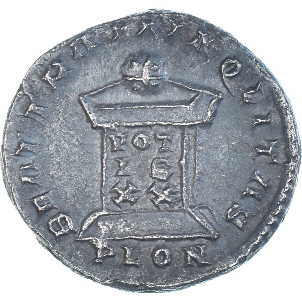 Moeda, Constantine II, Follis, 323-324, London, AU(50-53), Bronze, RIC:287