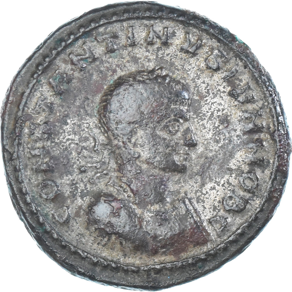 Moeda, Constantine II, Follis, 318-319, Thessalonica, EF(40-45), Bronze, RIC:45