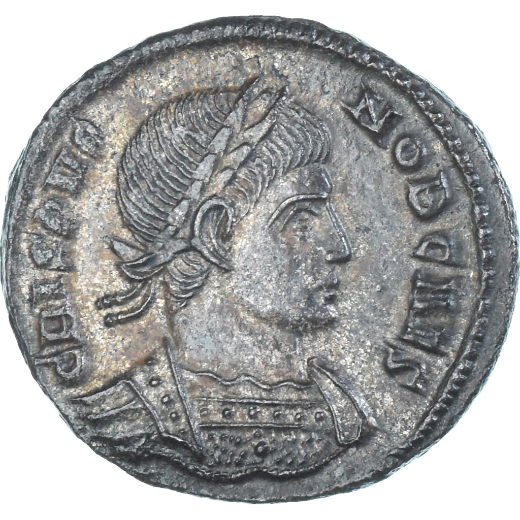 Moeda, Crispus, Follis, 322-325, Ticinum, MS(63), Bronze, RIC:170