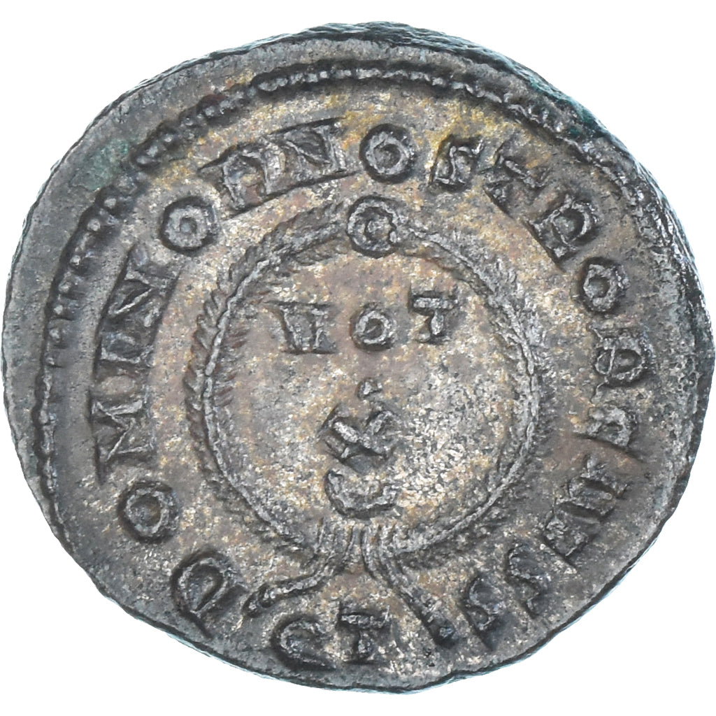 Moeda, Crispus, Follis, 322-325, Ticinum, MS(63), Bronze, RIC:170