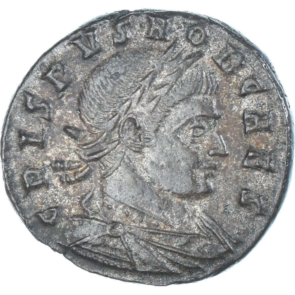 Moeda, Crispus, Follis, 321, Rome, AU(55-58), Bronze, RIC:238