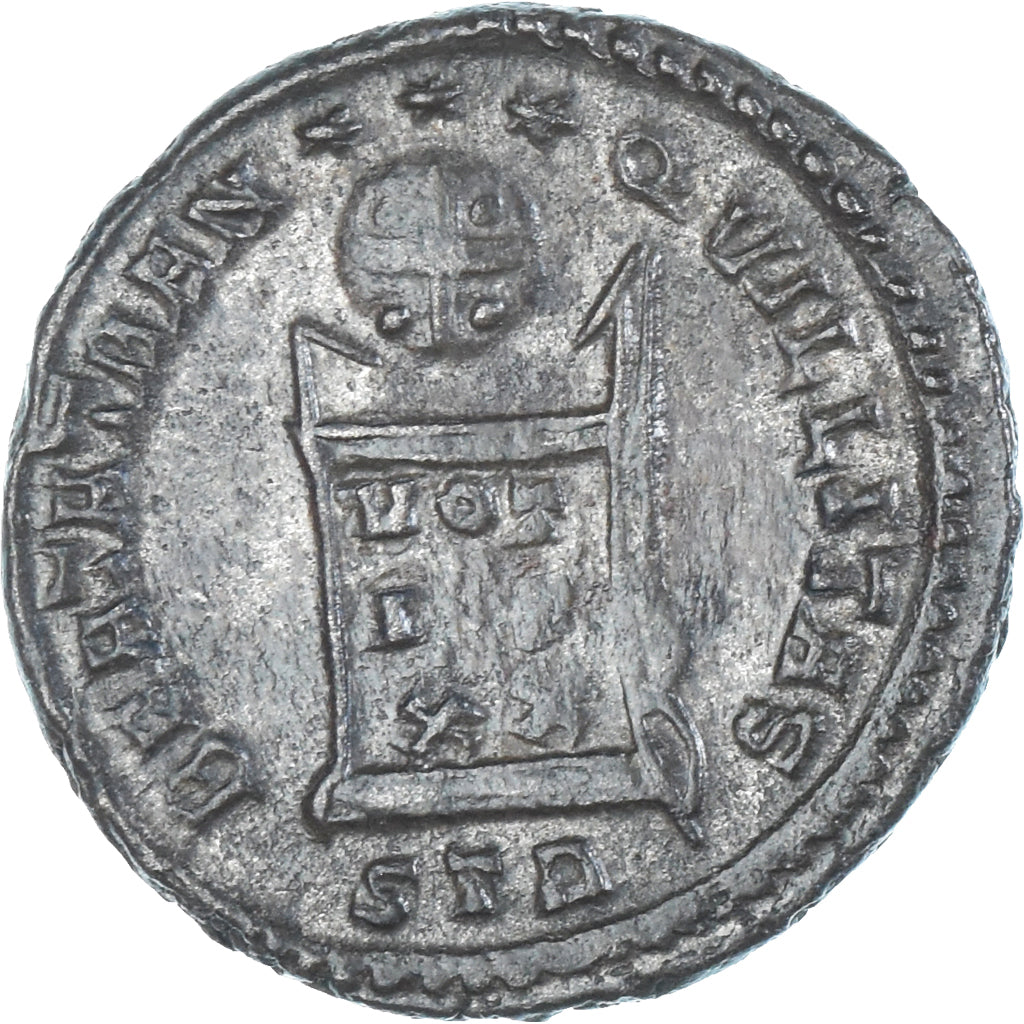 Münze, Crispus, Follis, 322, Trier, SS+, Bronze, RIC:348