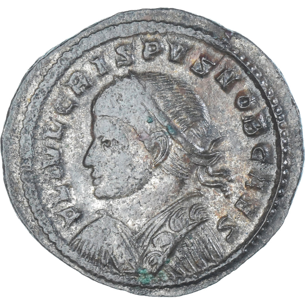 Munten, Crispus, Follis, 324-325, Trier, ZF+, Bronzen, RIC:452