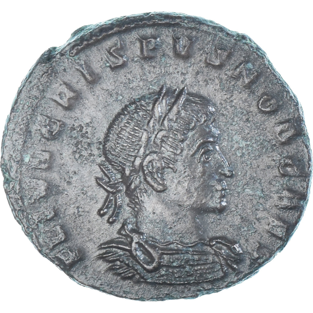 Moeda, Crispus, Follis, 317, Trier, MS(60-62), Bronze, RIC:140