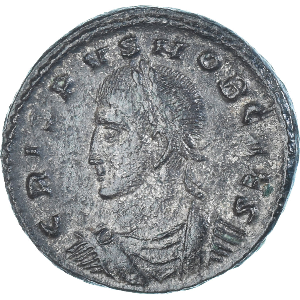 Moeda, Crispus, Follis, 320, Thessalonica, EF(40-45), Bronze, RIC:78