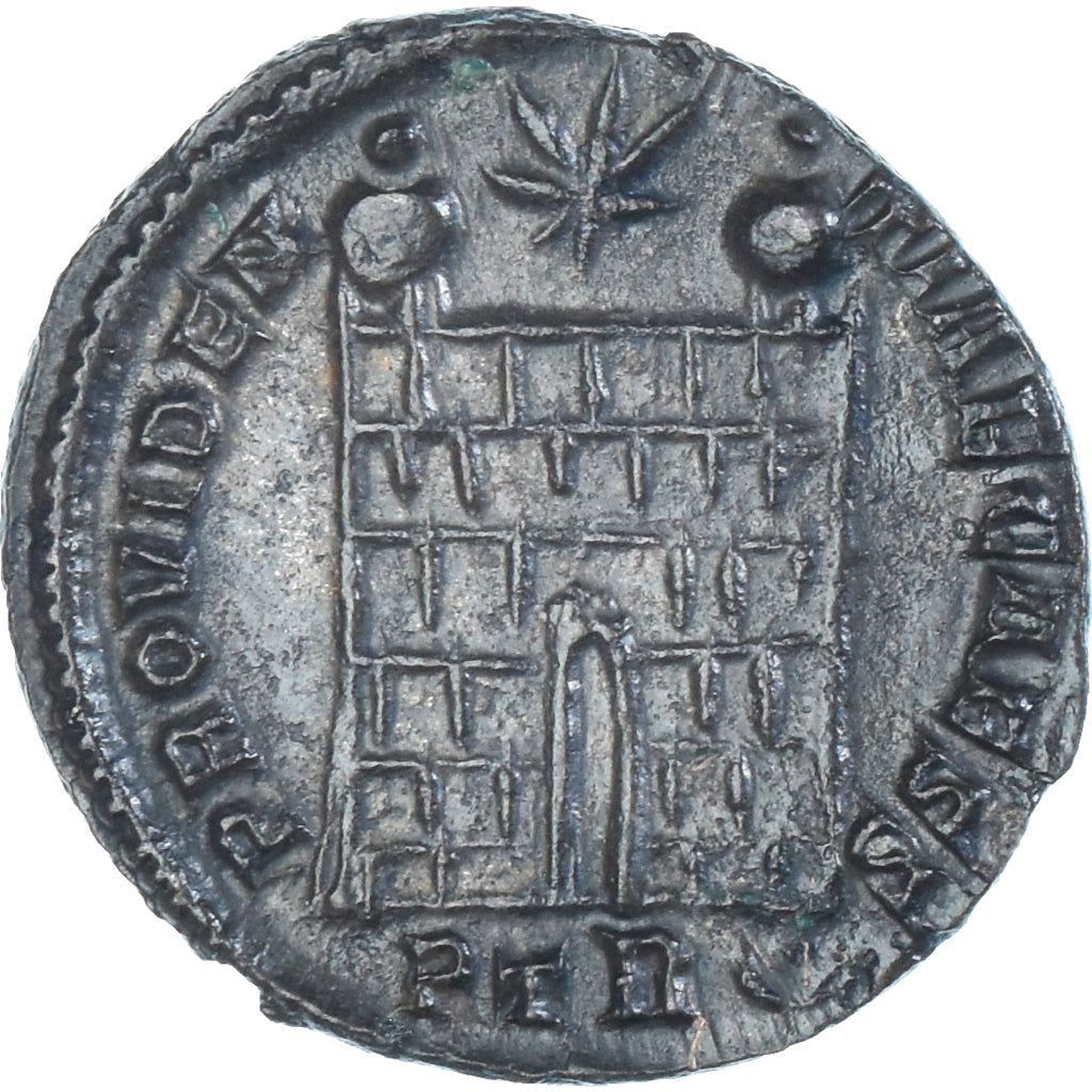 Moneta, Crispus, Follis, 326, Trier, SPL-, Bronzo, RIC:477