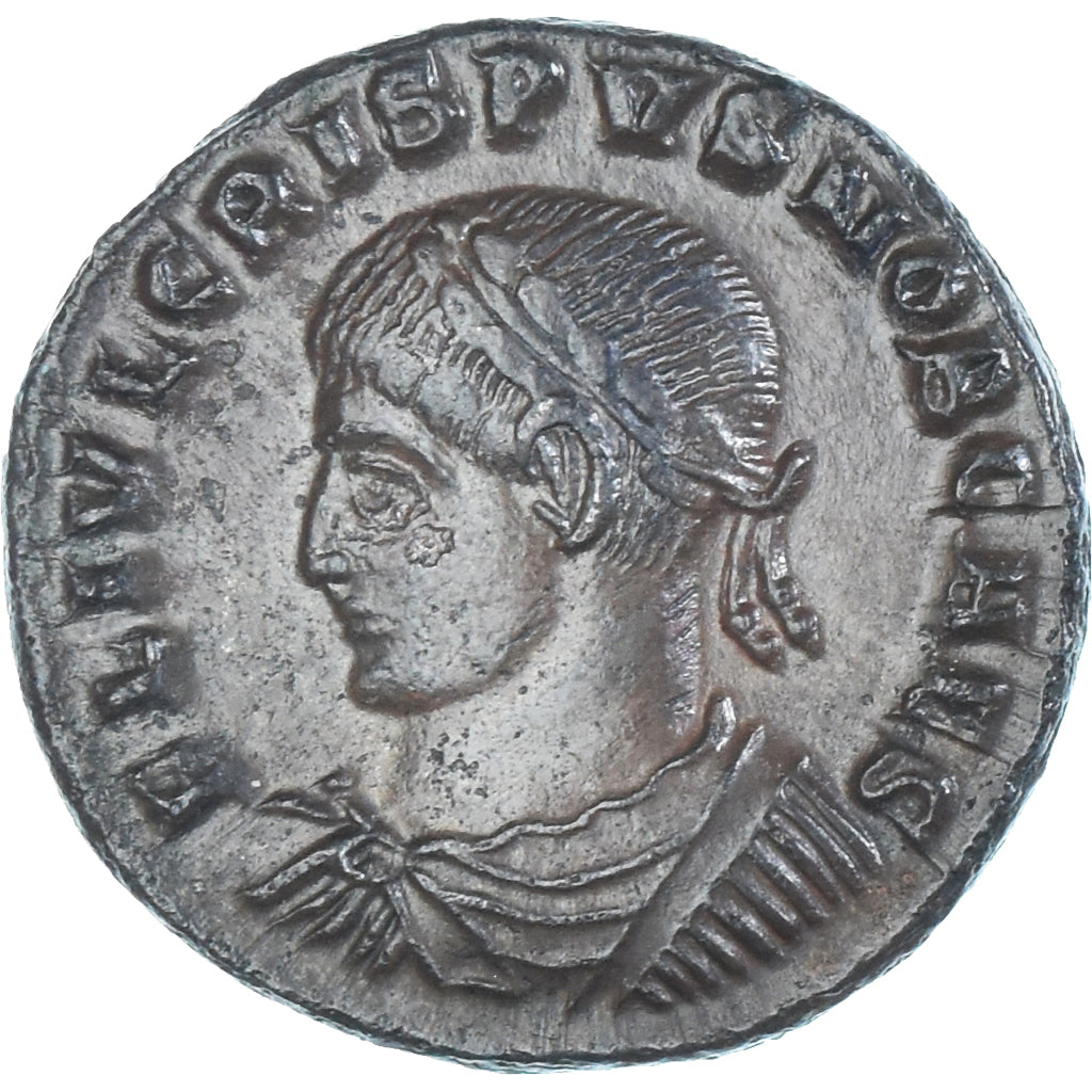 Coin, Crispus, Follis, 324, Thessalonica, EF(40-45), Bronze, RIC:125
