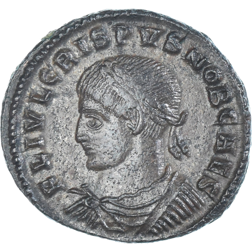 Moeda, Crispus, Follis, 324, Thessalonica, AU(50-53), Bronze, RIC:125