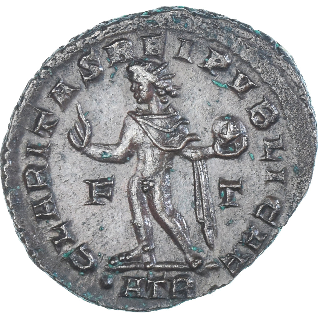 Moeda, Crispus, Follis, 317-318, Trier, AU(55-58), Bronze, RIC:177