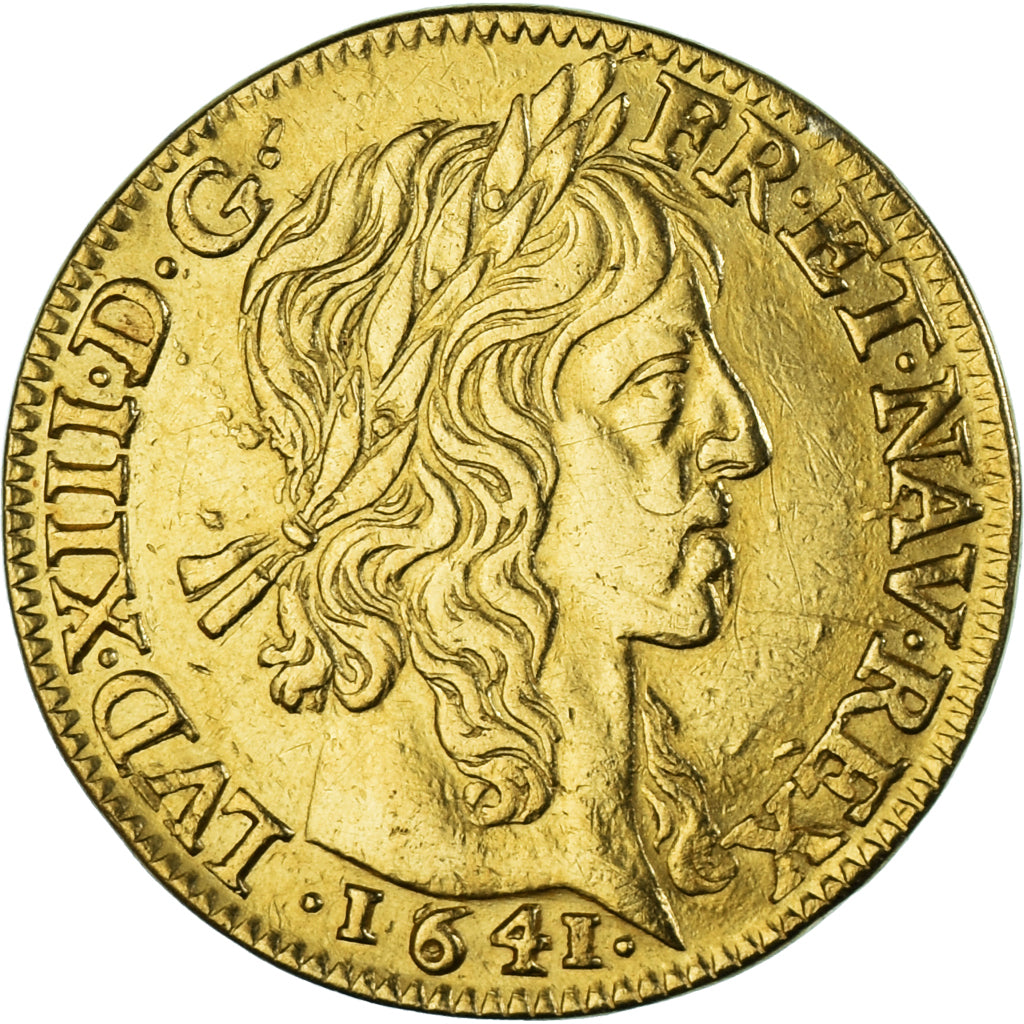Coin, France, Louis XIII, Louis d'Or, 1641, Paris, EF(40-45), Gold, Gadoury:58