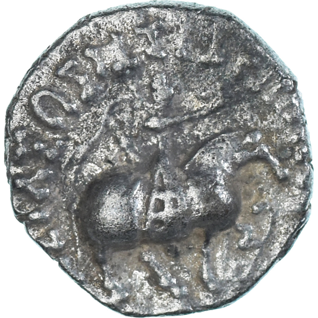 Coin, Azes II, Drachm, ca. 35-12 BC, VF(20-25), Silver, BMC:51