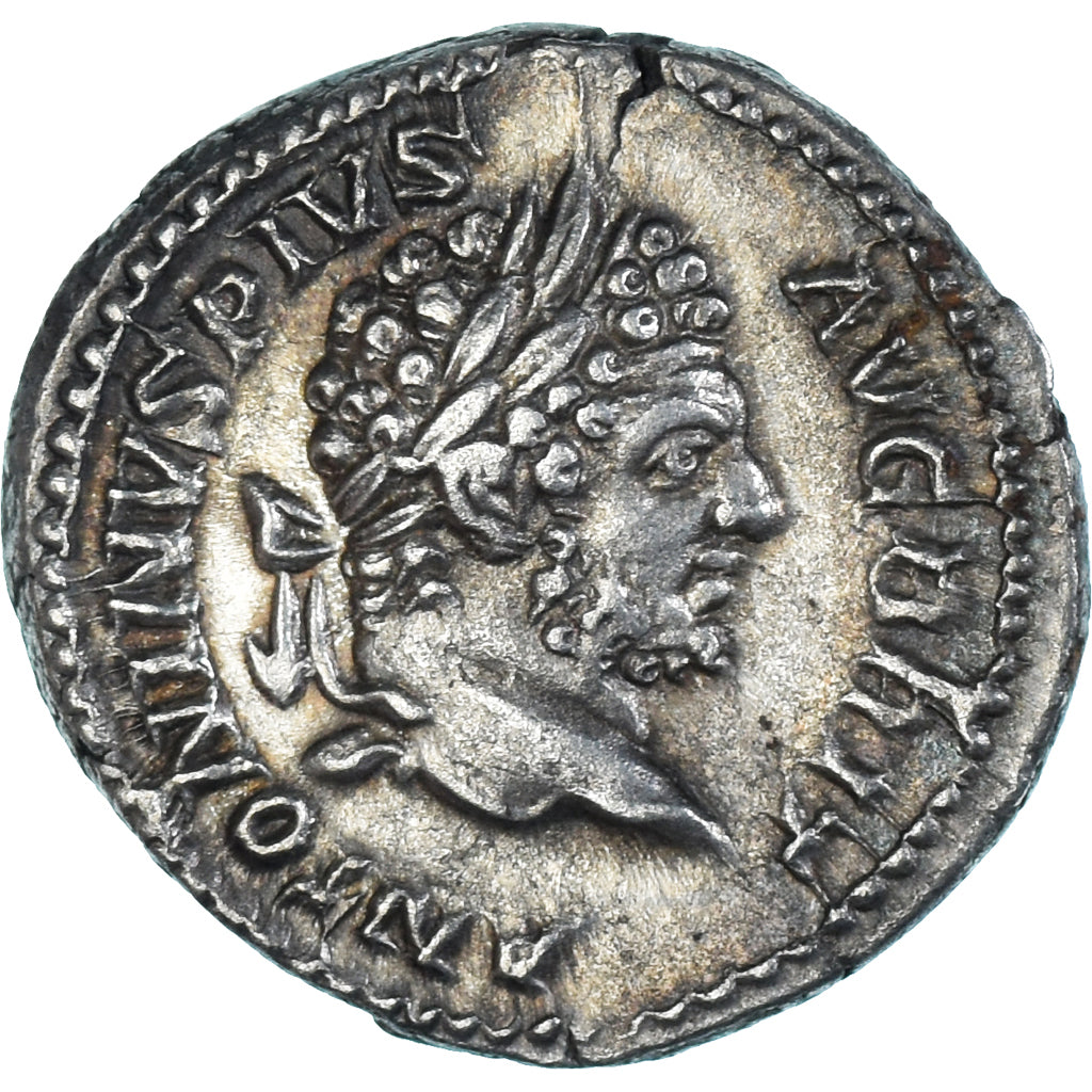 Coin, Caracalla, Denarius, 212, Rome, AU(55-58), Silver, RIC:194